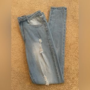 NVGTN- Ripped Light Wash Jeans